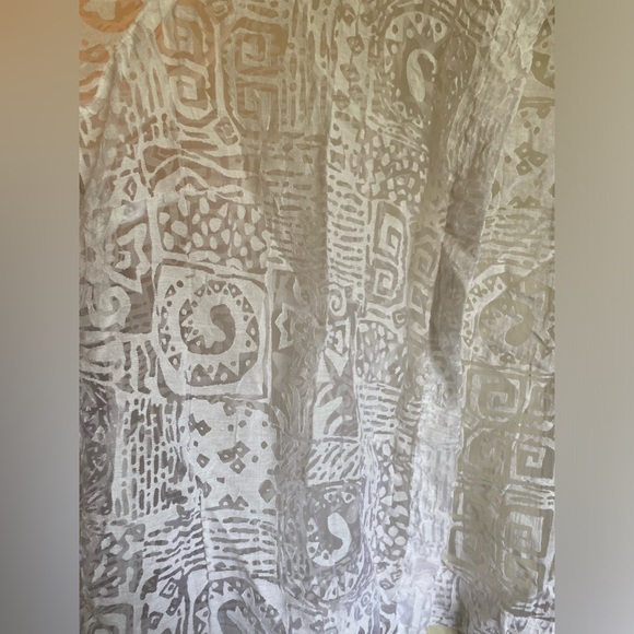 Sheer Patterned Button Up Ruby Rd - Picture 3 of 3